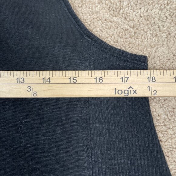 Eileen Fisher Tank Womens XS Black 100% Linen Swing Lagenlook Artsy Lightweight - Picture 8 of 9